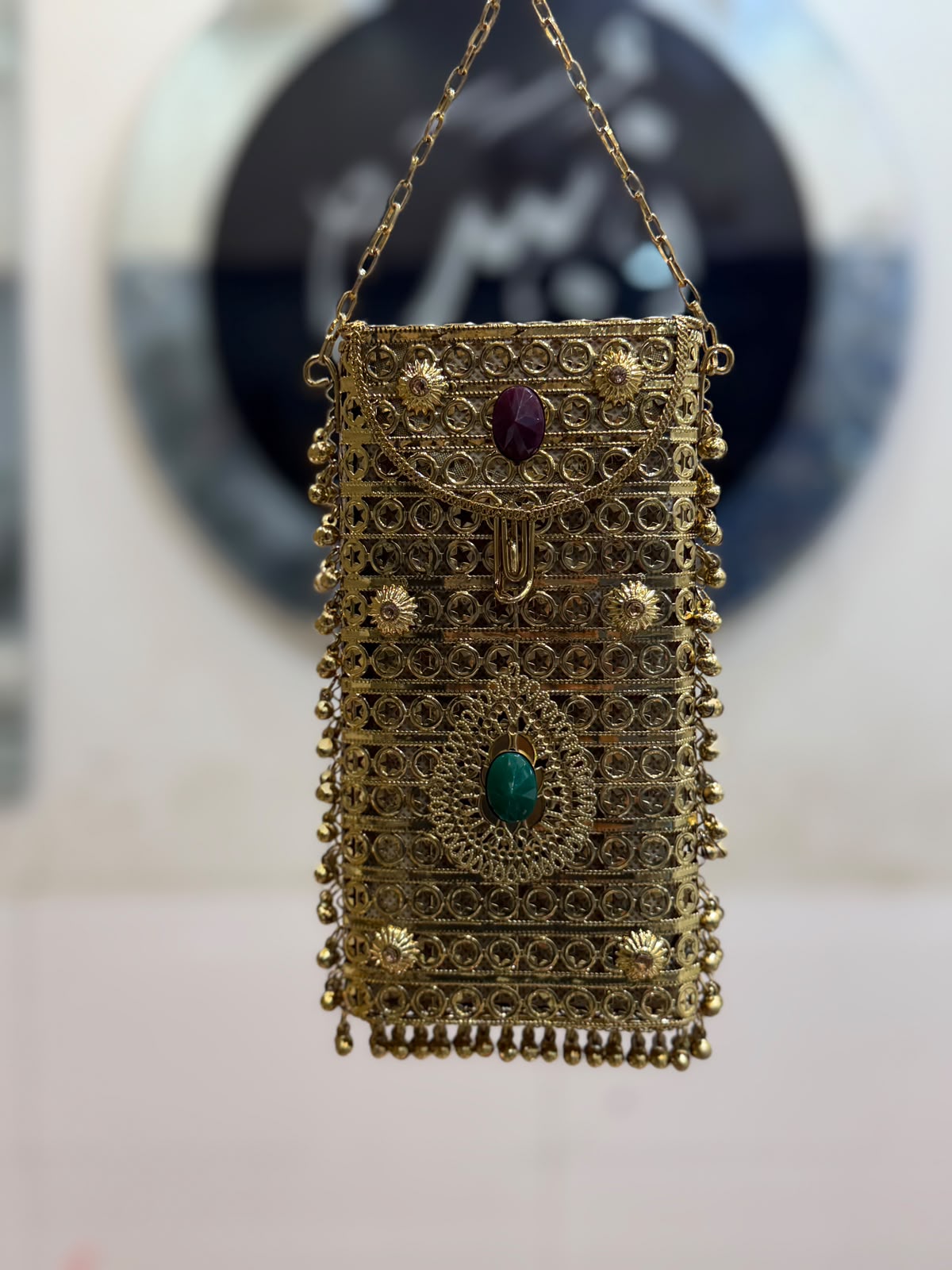 Luxury Golden Heer Collection Clutch_Mobile Shape_Design 9
