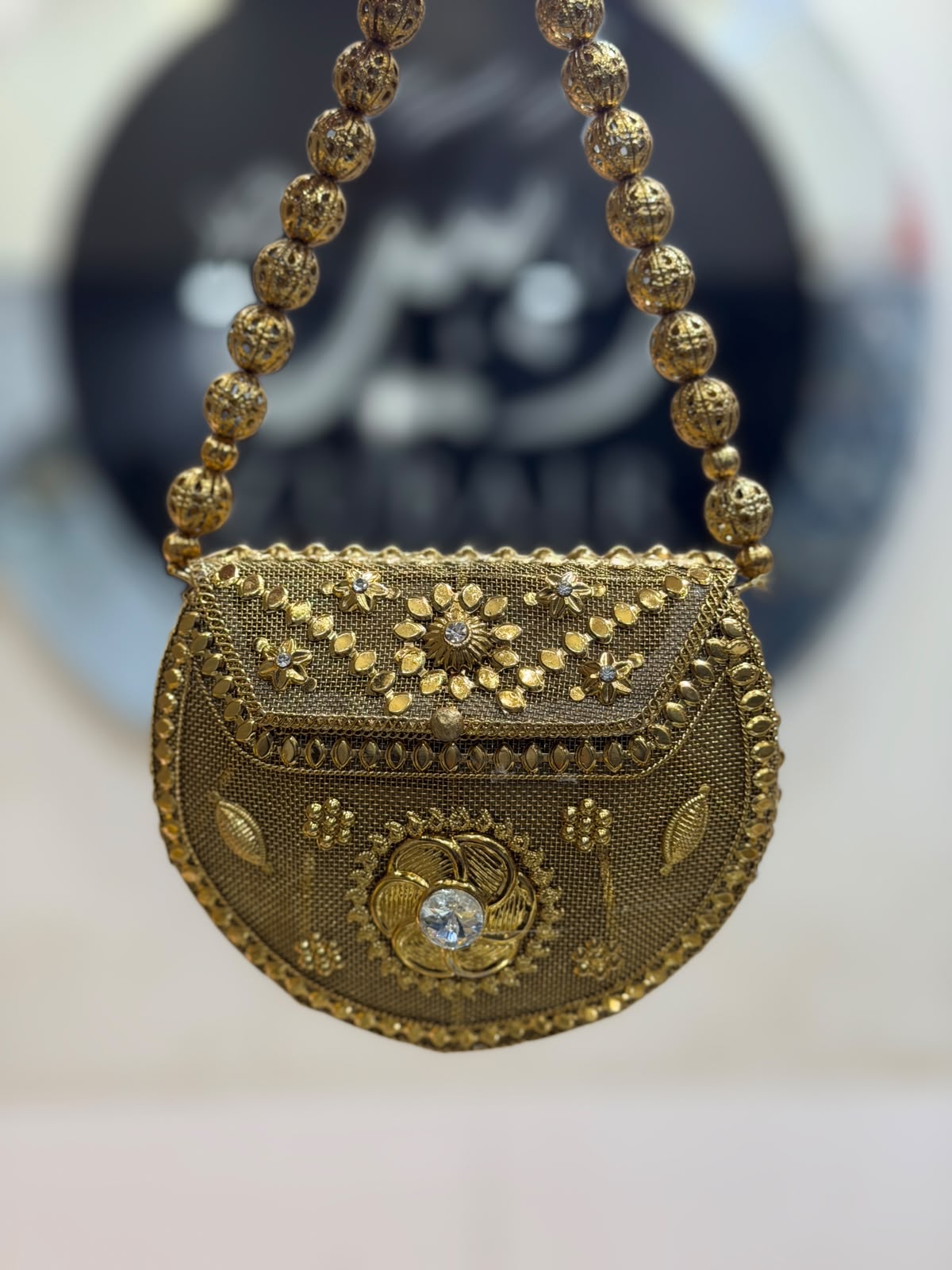 Stylish Heer Collection Golden Clutch_New Design 3