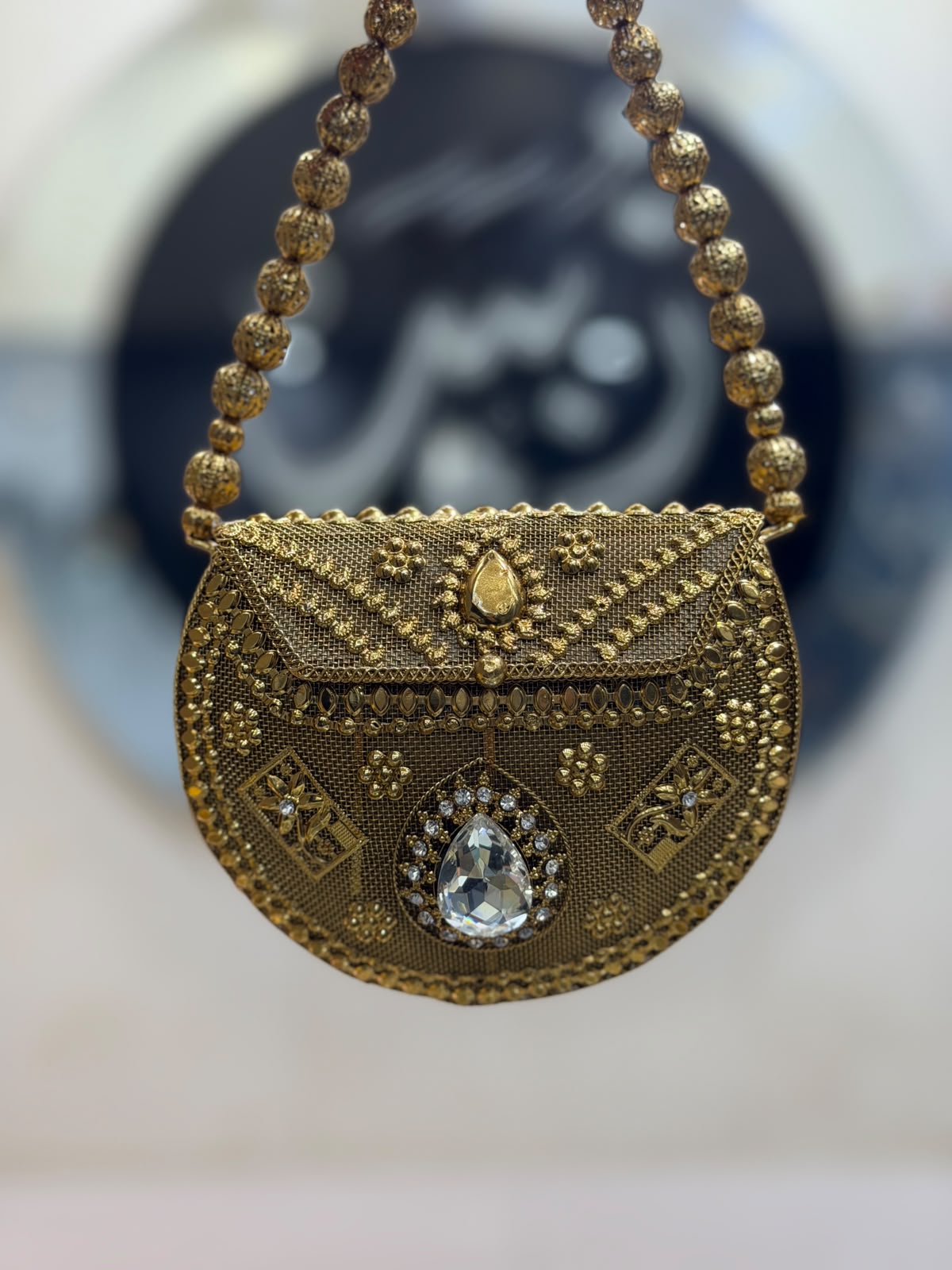 Stylish Heer Collection Golden Clutch_New Design 2