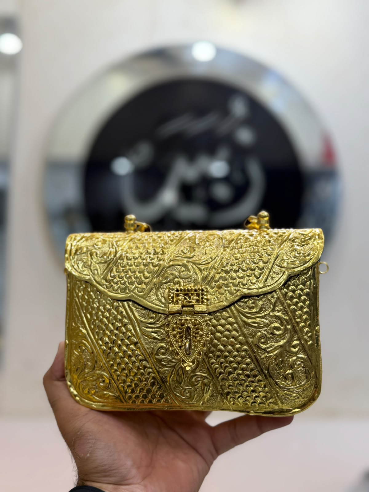 Stylish Luxury Indian Metal Clutch_Large Size_New Arrival