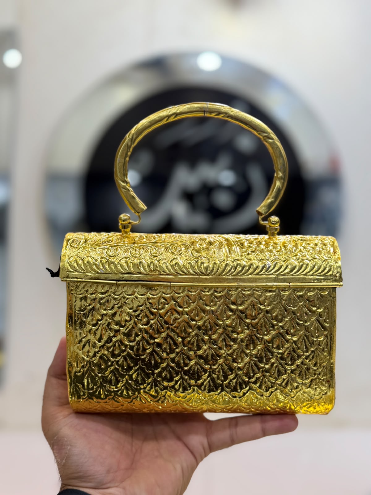 Stylish Luxury Indian Metal Clutch_Large Size_New Arrival_Design 4