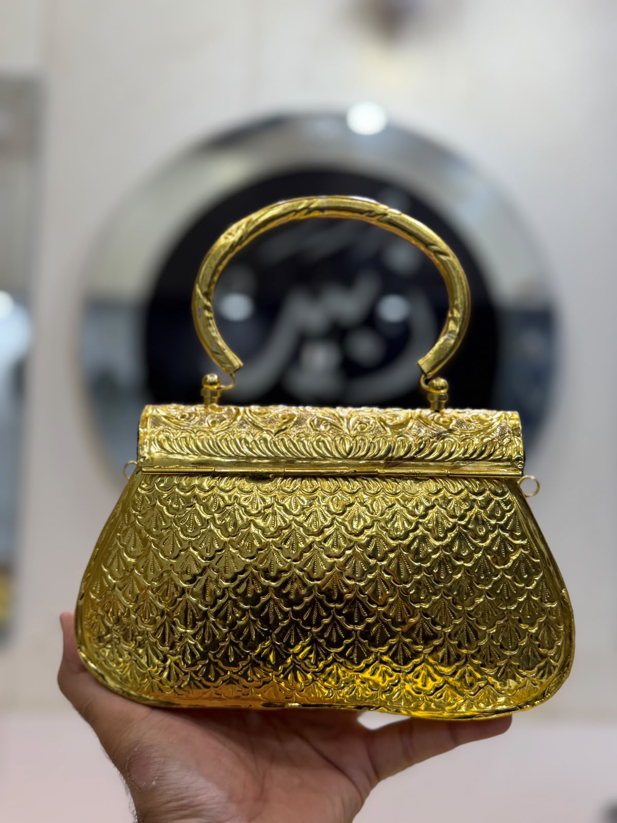 Stylish Luxury Indian Metal Clutch_Large Size_New Arrival_Design 5