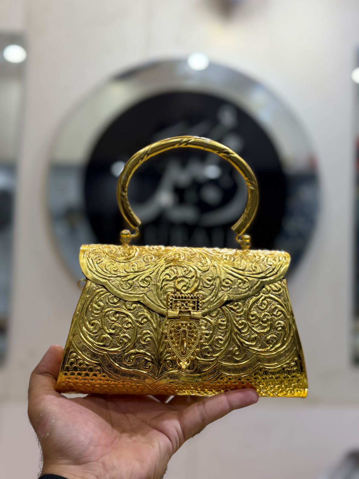 Stylish Luxury Indian Metal Clutch_Large Size_New Arrival_Design 6