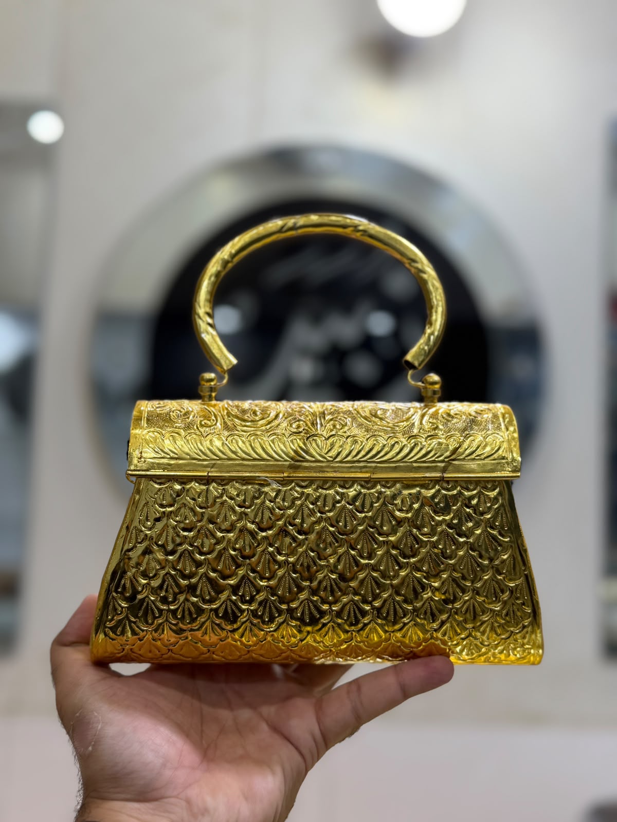 Stylish Luxury Indian Metal Clutch_Large Size_New Arrival_Design 6