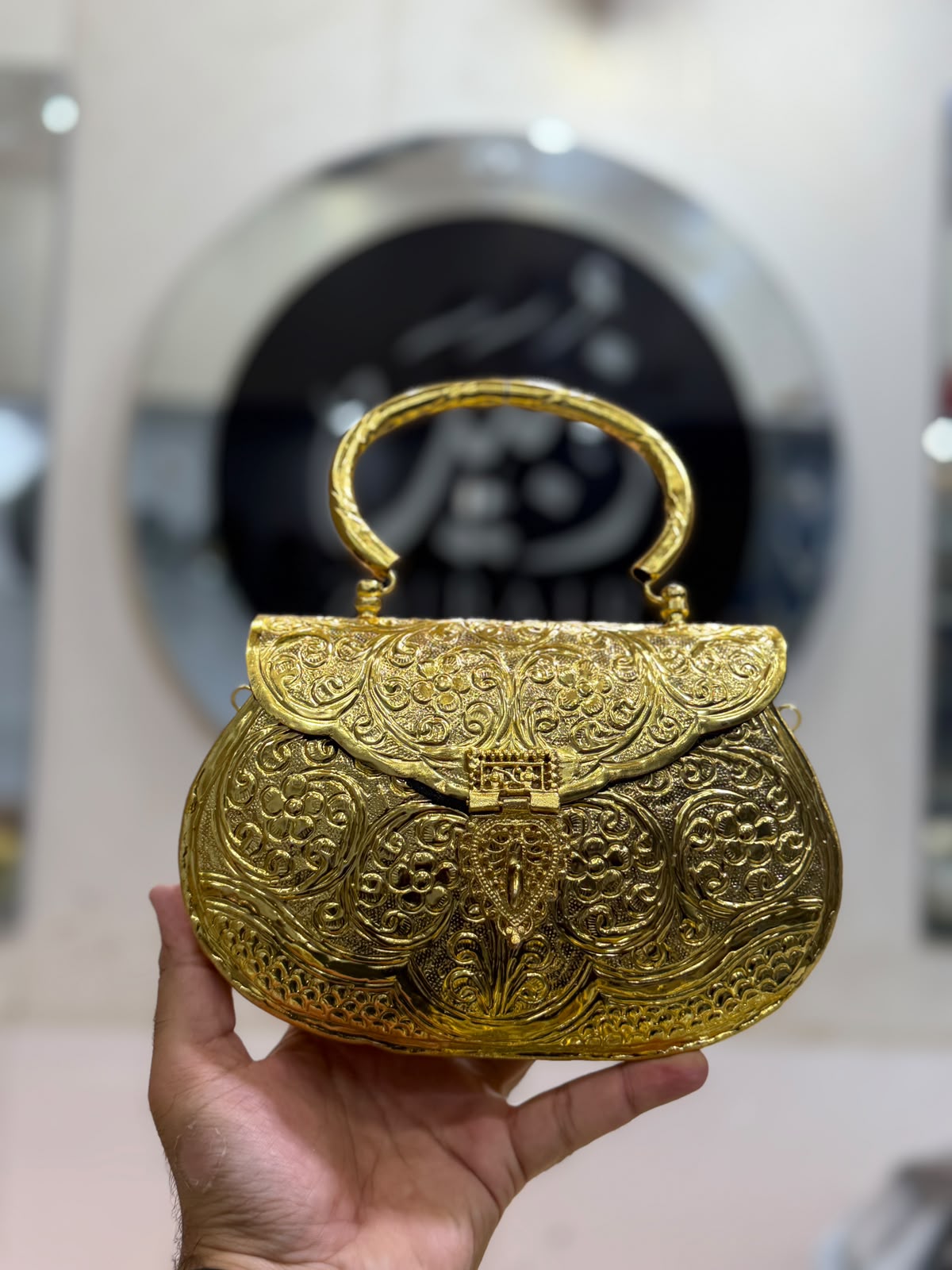 Stylish Luxury Indian Metal Clutch_Large Size_New Arrival_ Design 7