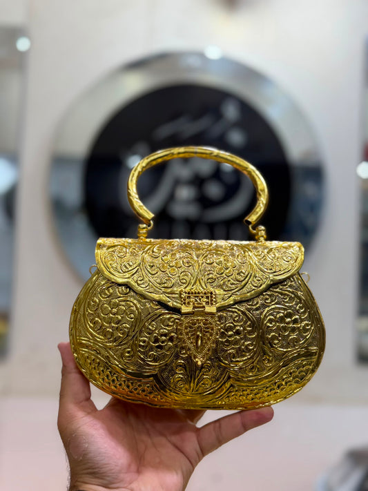 Stylish Luxury Indian Metal Clutch_Large Size_New Arrival_ Design 7