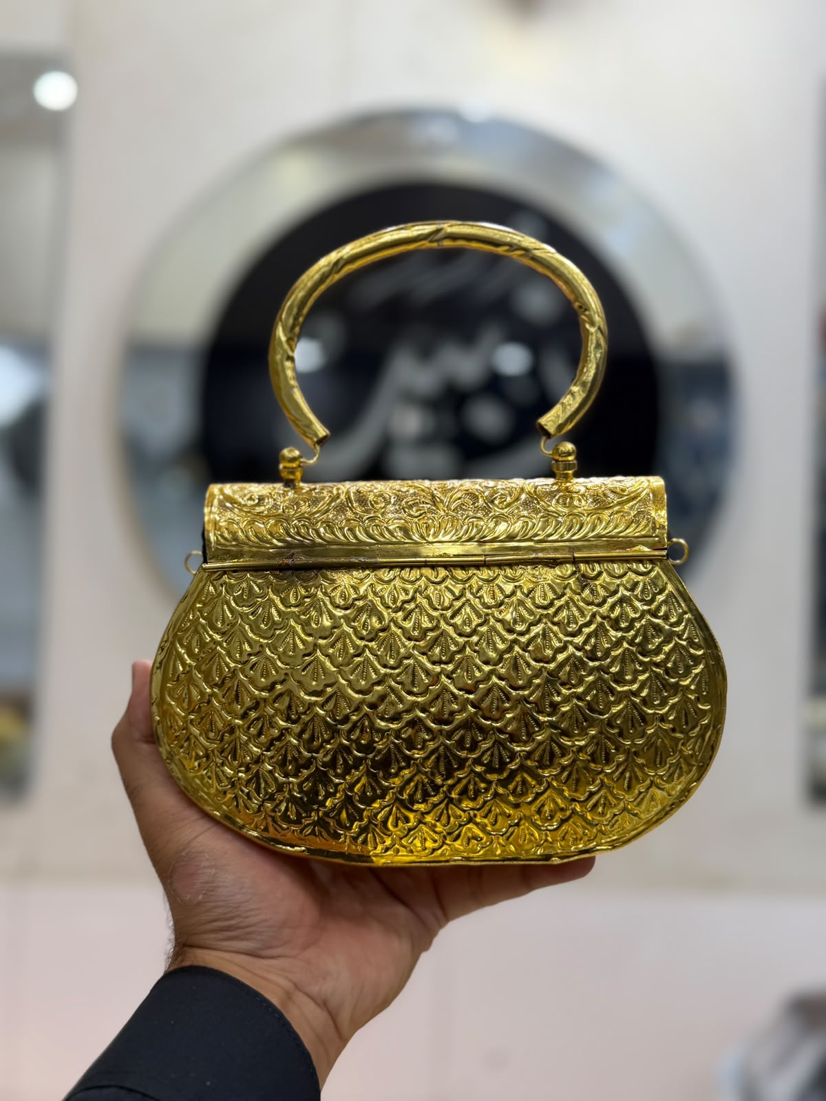 Stylish Luxury Indian Metal Clutch_Large Size_New Arrival_ Design 7