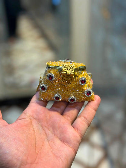 Stylish Indian Kundan Metal Clutch_Small Size_New Arrival