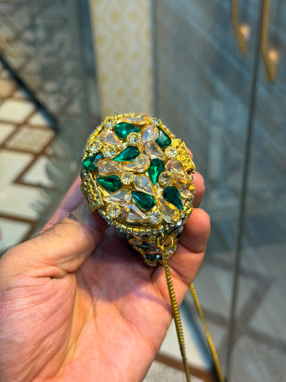 Stylish Indian Kundan Metal Clutch_Small Size_New Arrival
