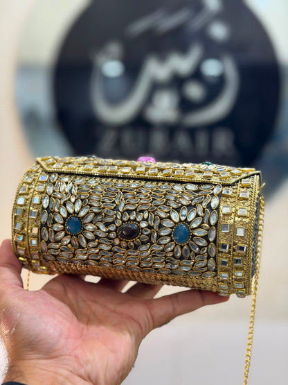 Luxury Indian Kundan Metal Dholki_Dholki Shape_New Arrival 1
