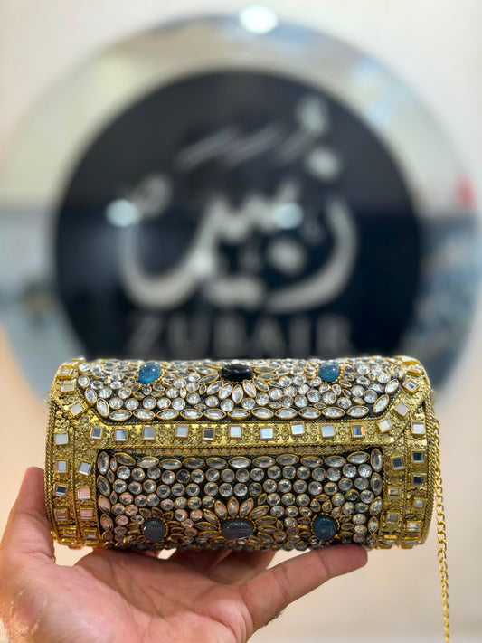 Luxury Indian Kundan Metal Dholki_Dholki Shape_New Arrival 2
