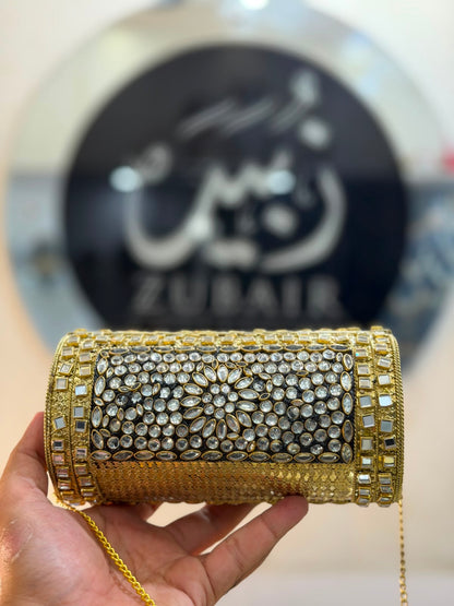 Luxury Indian Kundan Metal Dholki_Dholki Shape_New Arrival 2