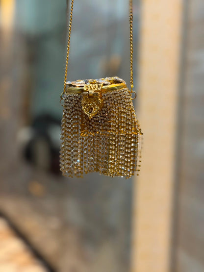 Stylish Indian Kundan Metal Clutch_Small Size_New Arrival