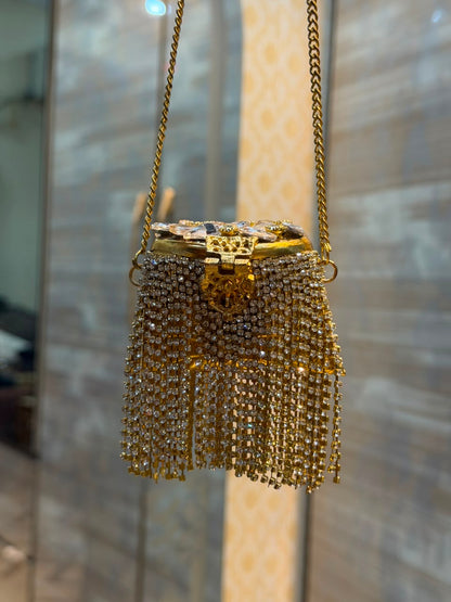 Stylish Indian Kundan Metal Clutch_Small Size_New Arrival