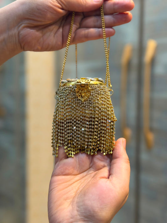 Stylish Indian Kundan Metal Clutch_Small Size_New Arrival
