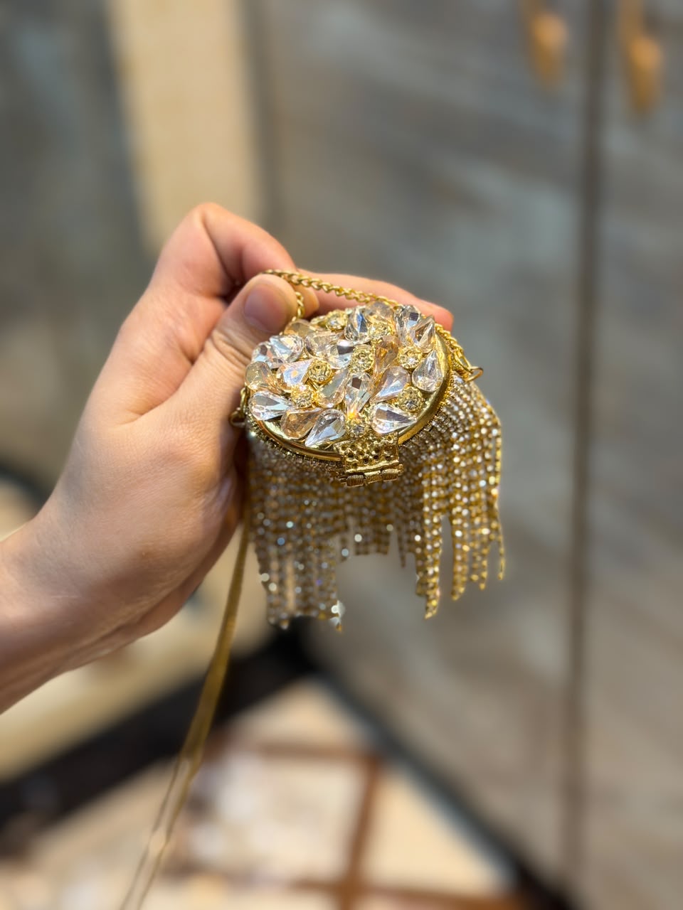 Stylish Indian Kundan Metal Clutch_Small Size_New Arrival