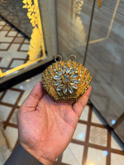 Stylish Indian Kundan Metal Clutch_Small Size_New Arrival
