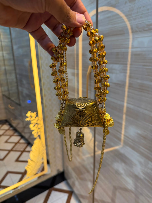 Stylish Indian Pearl Metal Clutch_Small Size_New Arrival