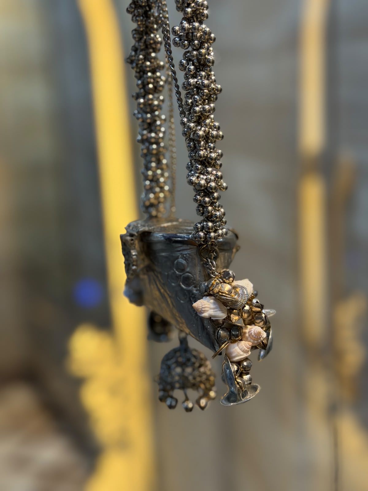 Stylish Indian Silver Metal Clutch_Small Size_New Arrival
