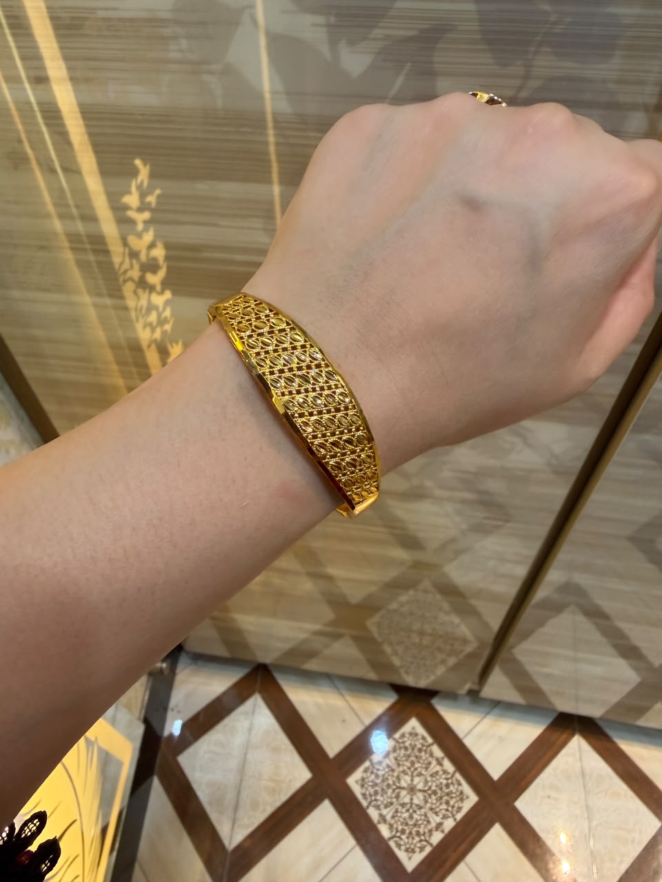 24k Gold Plated Bracelet_Single Piece