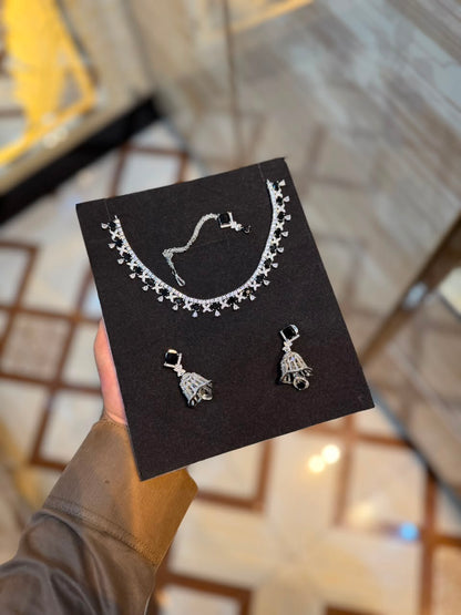 Royal Zircon Necklace Set | Wedding Collection – Design 02