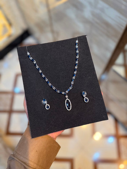 Royal Zircon Necklace Set | Wedding Collection – Design 04