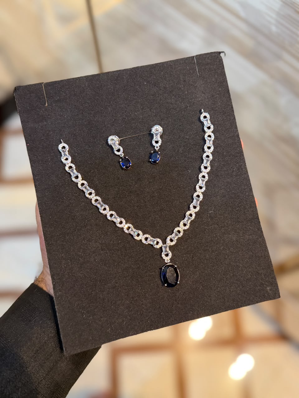 Royal Zircon Necklace Set | Wedding Collection – Design 21