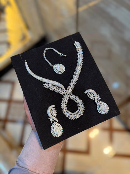 Royal Zircon Necklace Set | Bridal Collection – Design 14