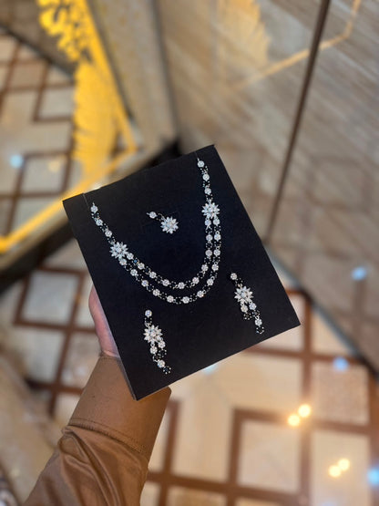Royal Zircon Necklace Set | Bridal Collection – Design 16