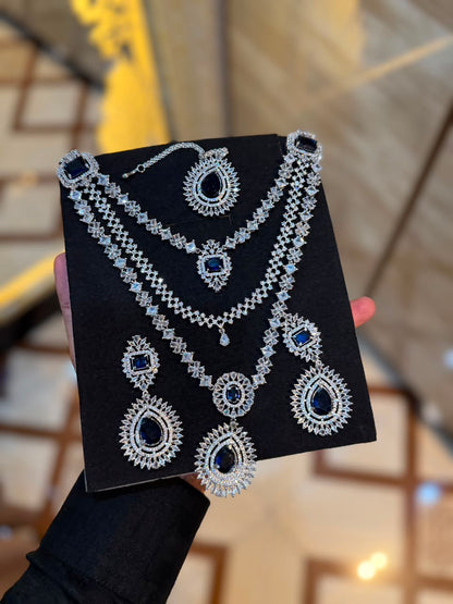 Royal Zircon Necklace Set | Bridal Collection – Design 31