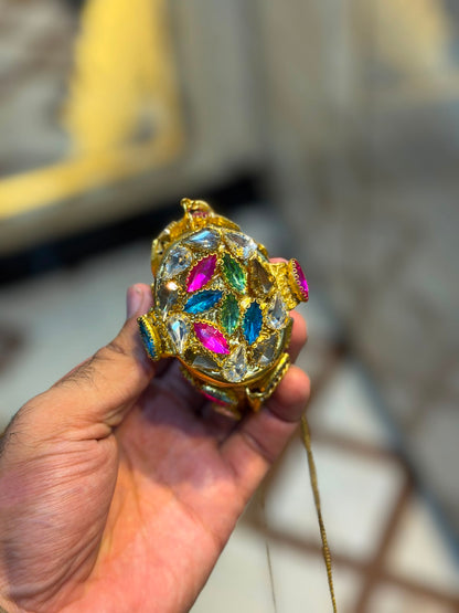 Stylish Indian Kundan Metal Clutch_Small Size_New Arrival