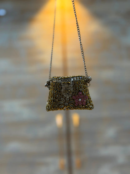 Stylish Indian Kundan Metal Clutch_Small Size_New Arrival