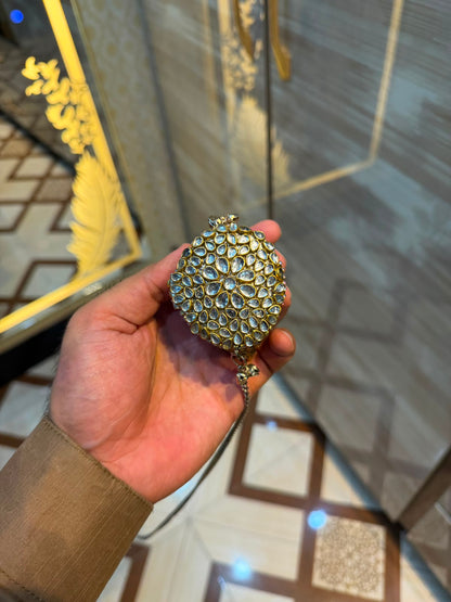 Stylish Indian Kundan Metal Clutch_Small Size_New Arrival