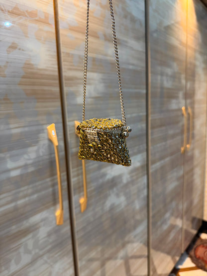 Stylish Indian Kundan Metal Clutch_Small Size_New Arrival