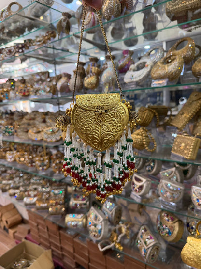 Stylish Indian Designer Metal Clutch_Medium Size_New Arrival