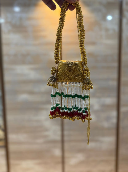 Stylish Indian Designer Metal Clutch_Medium Size_New Arrival