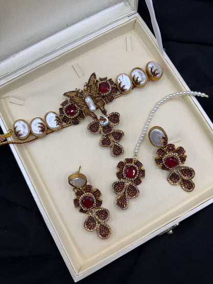 Royal Turkish Designer Choker Set | Wedding Collection – Design 01