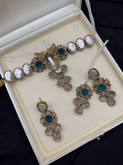 Royal Turkish Designer Choker Set | Wedding Collection – Design 01