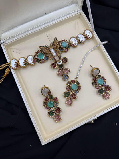 Royal Turkish Designer Choker Set | Wedding Collection – Design 01