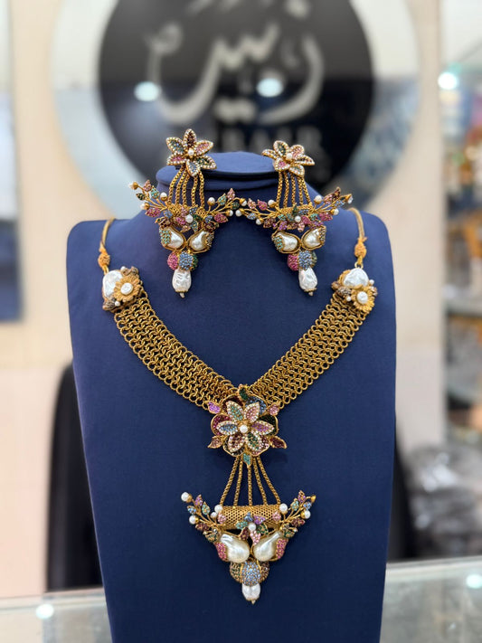 Royal Turkish Designer Choker Set | Wedding Collection – Design 07