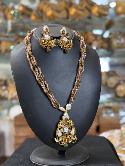 Royal Turkish Designer Mala Set | Wedding Collection – Design 09