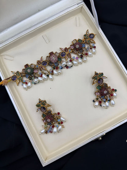 Royal Turkish Designer Choker Set | Wedding Collection – Design 12