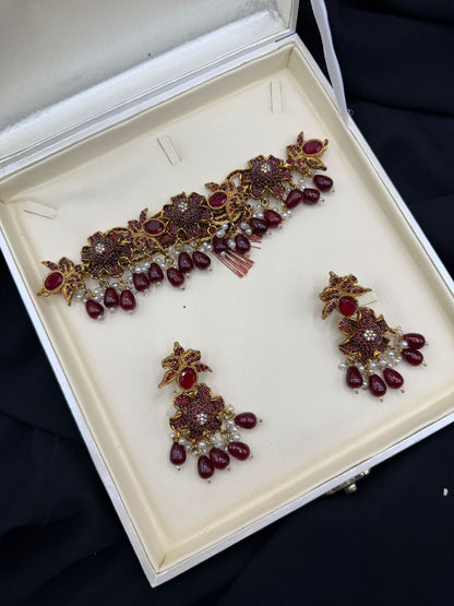 Royal Turkish Designer Choker Set | Wedding Collection – Design 12