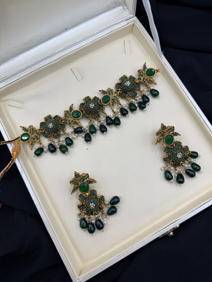 Royal Turkish Designer Choker Set | Wedding Collection – Design 12
