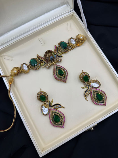 Royal Turkish Designer Choker Set | Wedding Collection – Design 14