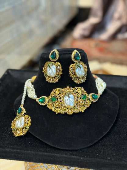 Royal Turkish Designer Choker Set | Wedding Collection – Design 15