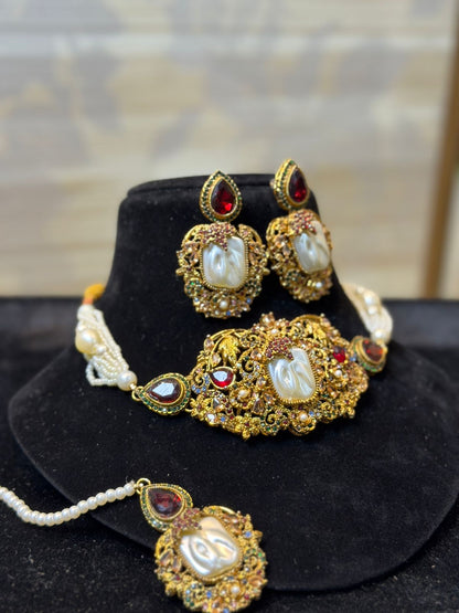 Royal Turkish Designer Choker Set | Wedding Collection – Design 15