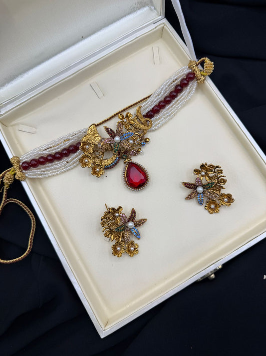 Royal Turkish Designer Choker Set | Wedding Collection – Design 17