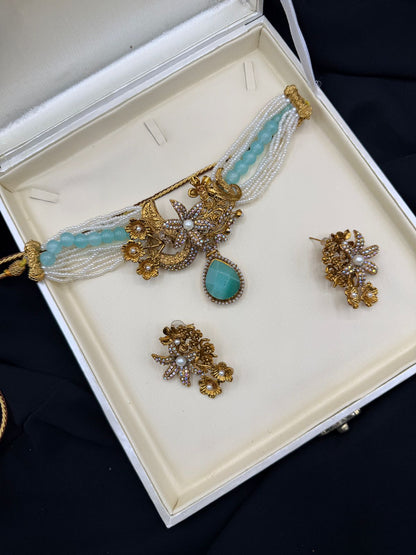 Royal Turkish Designer Choker Set | Wedding Collection – Design 17