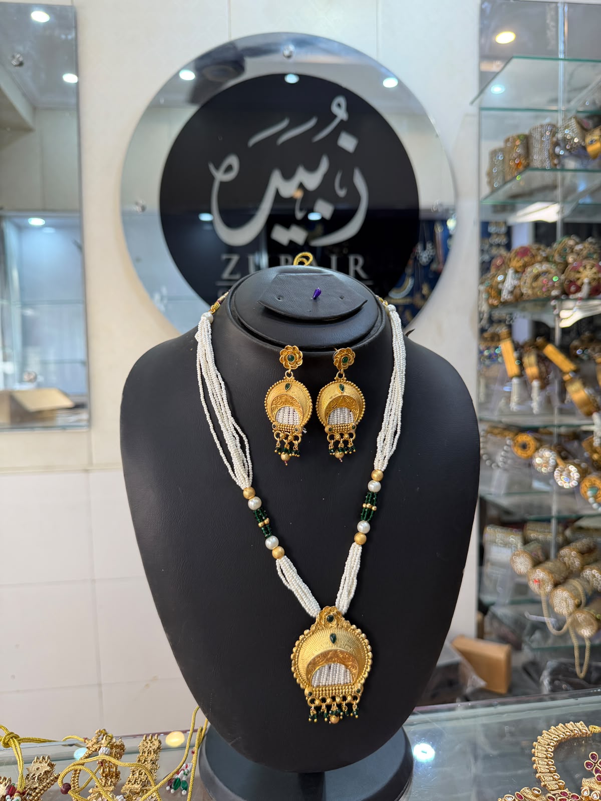 Royal Golden Rajwadi Mala Set – Bridal Necklace & Earrings | Wedding Collection | New Arrival  7